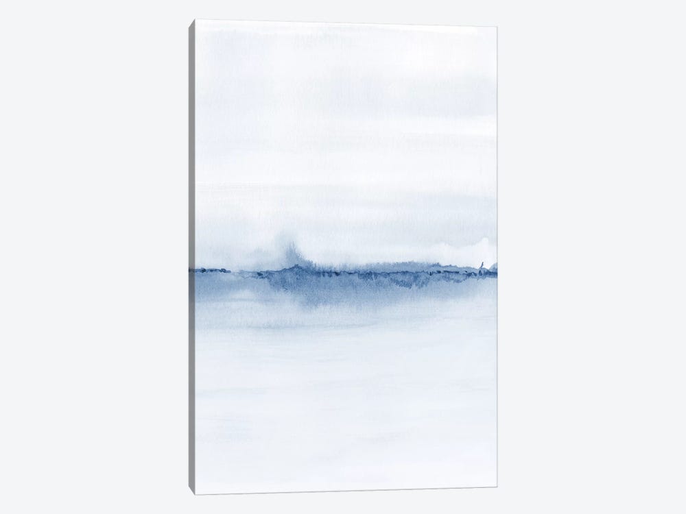 Watercolor Landscape V - Shades Of Blue 2/2 by Nouveau Prints 1-piece Canvas Art Print