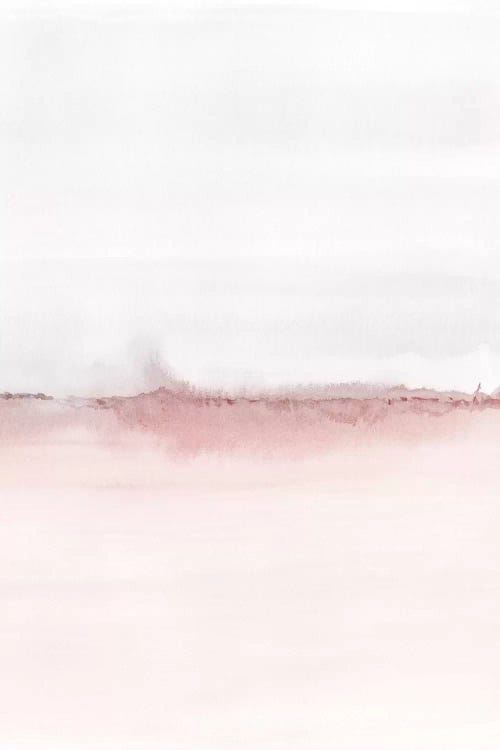 Watercolor Landscape VI - Blush Pink And Gray 2/2