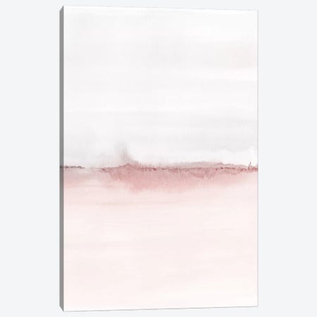 Watercolor Landscape VI - Blush Pink And Gray 2/2 Canvas Print #NUV181} by Nouveau Prints Canvas Print