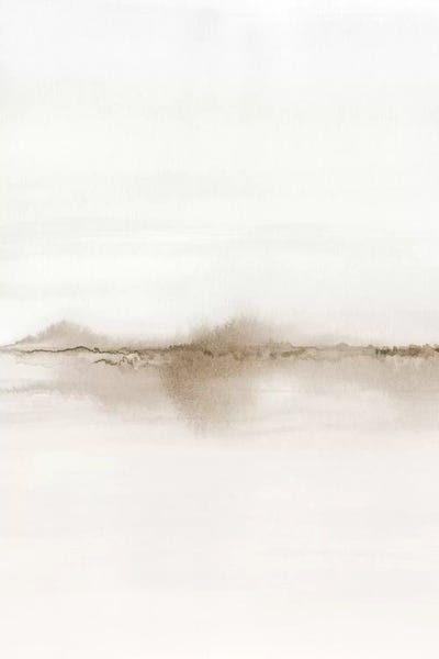Linear Abstract: Watercolor Landscape VII - Shades Of Sepia 1/2 by Nouveau Prints