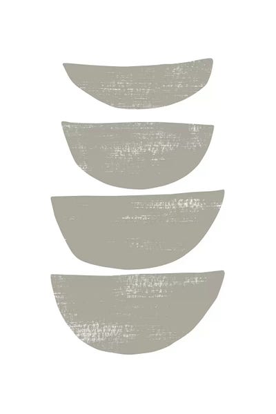 Japandi: Abstraction IV Gray by Nouveau Prints