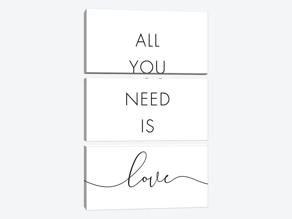 All You Need Is Love by Nouveau Prints 3-piece Canvas Art