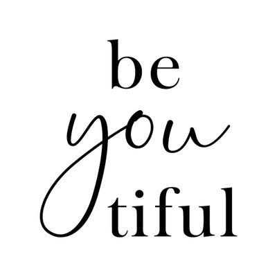 Beyoutiful - Square by Nouveau Prints art print
