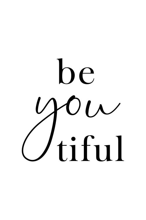 Beyoutiful by Nouveau Prints wall art