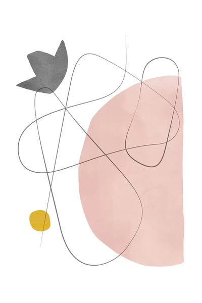 Abstract Composition With Lines II by Nouveau Prints art print