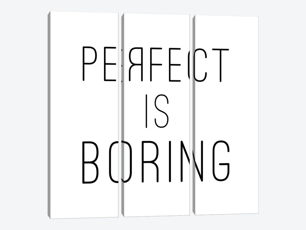 Perfect Is Boring - Square by Nouveau Prints 3-piece Canvas Print