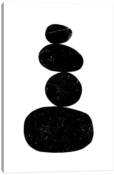 Black Pebbles I Canvas Art Print - Colorful Arctic