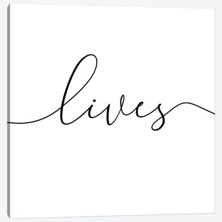 Love Lives Here II - Square Canvas Print #NUV210} by Nouveau Prints Art Print