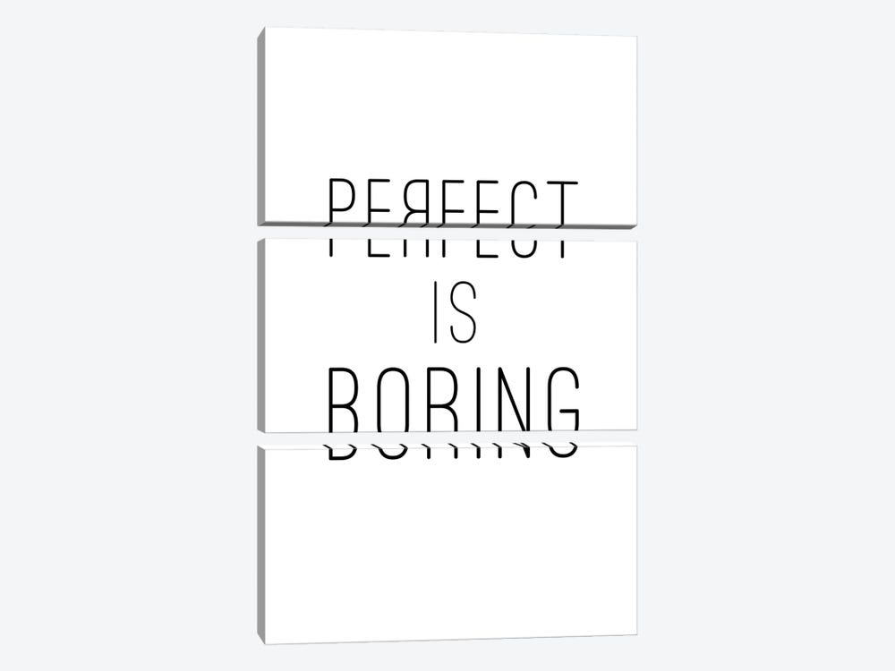 Perfect Is Boring by Nouveau Prints 3-piece Canvas Wall Art
