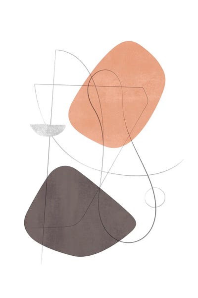 Abstract Composition With Lines Xvi by Nouveau Prints canvas print