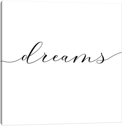 Sweet Dreams II - Square Canvas Art Print - Dreams Art