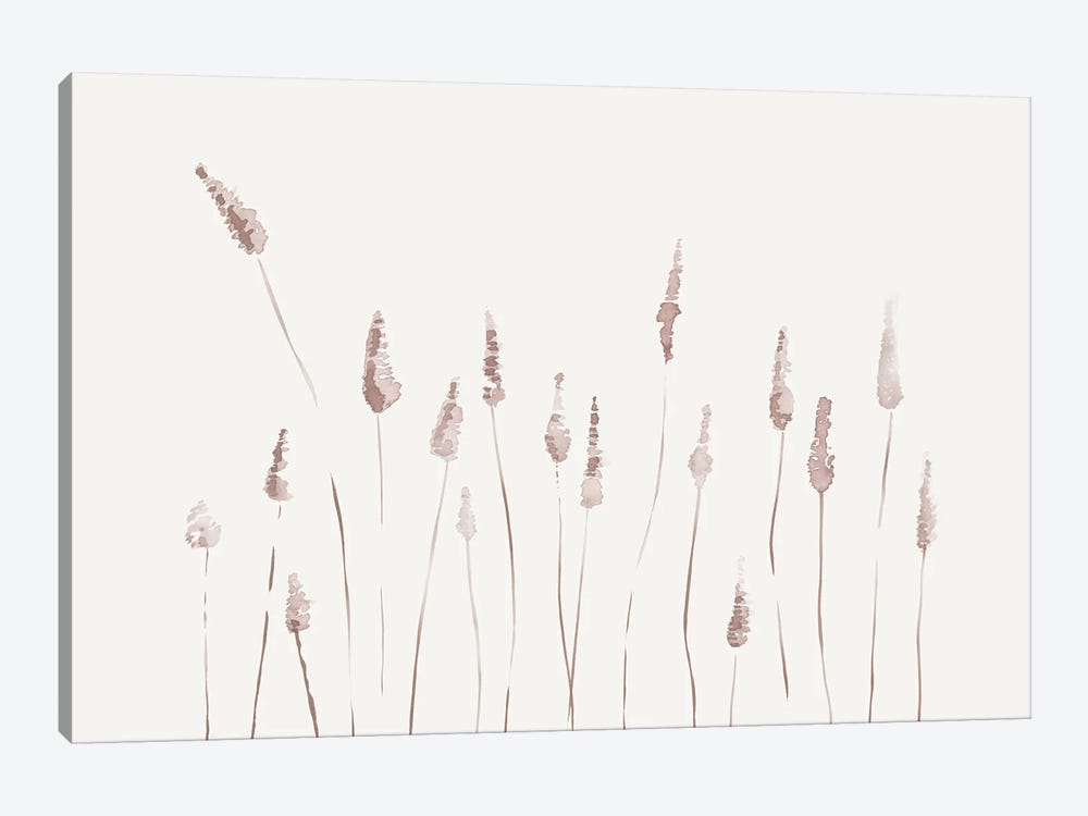 Watercolor Reeds - Landscape by Nouveau Prints 1-piece Canvas Wall Art