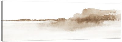 Watercolor Landscape XVI - Panoramic Canvas Art Print - Subtle Landscapes
