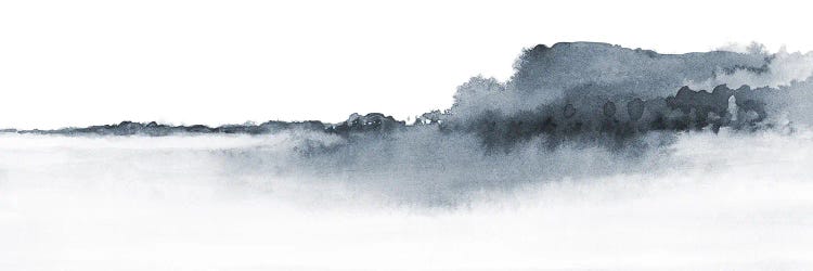 Watercolor Landscape XVII - Panoramic by Nouveau Prints canvas print