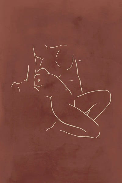Lovers body sketch - Chocolate