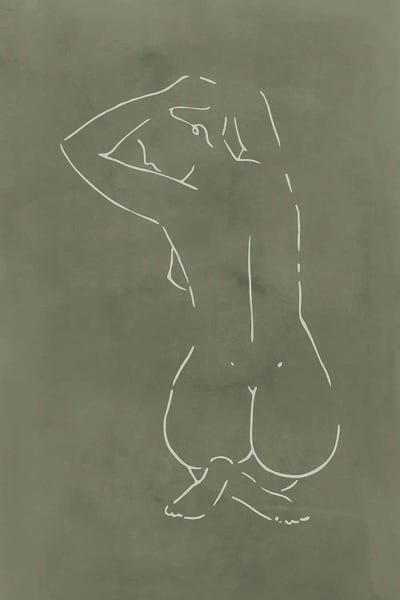Female Body Sketch - Olive