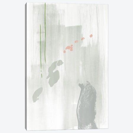 Light gray abstract painting Canvas Print #NUV257} by Nouveau Prints Canvas Art