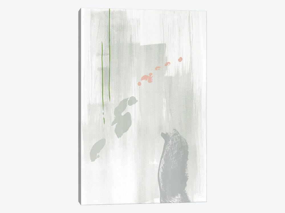 Light gray abstract painting by Nouveau Prints 1-piece Canvas Print