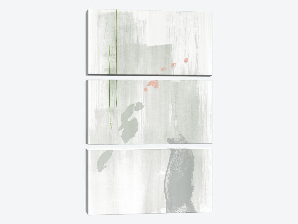 Light gray abstract painting by Nouveau Prints 3-piece Canvas Print