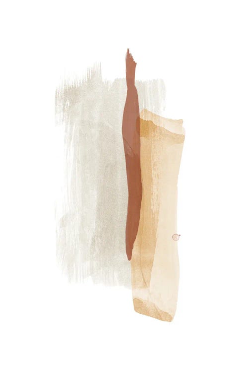 Brush Strokes V Warm Colors