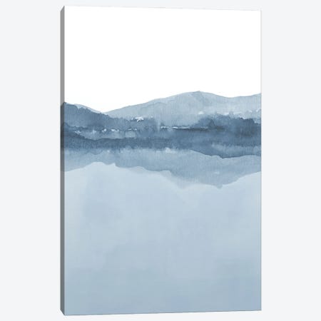 Watercolor Landscape III Shades Of Blue - 2/2 Canvas Print #NUV266} by Nouveau Prints Art Print