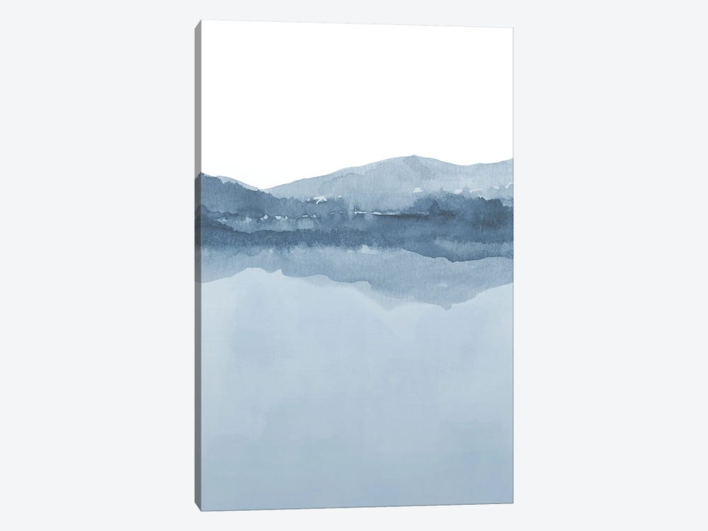 Watercolor Landscape III Shades Of Blue - 2/2 by Nouveau Prints 1-piece Art Print