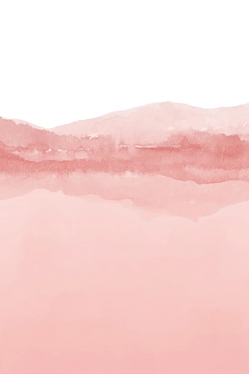 Watercolor Landscape III Shades Of Pink - 2/2