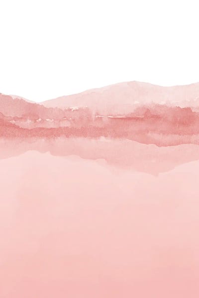 Watercolor Landscape III Shades Of Pink - 2/2