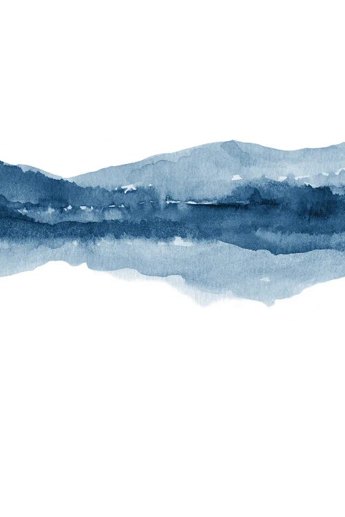 Watercolor Landscape X Navy Blue - 2/2