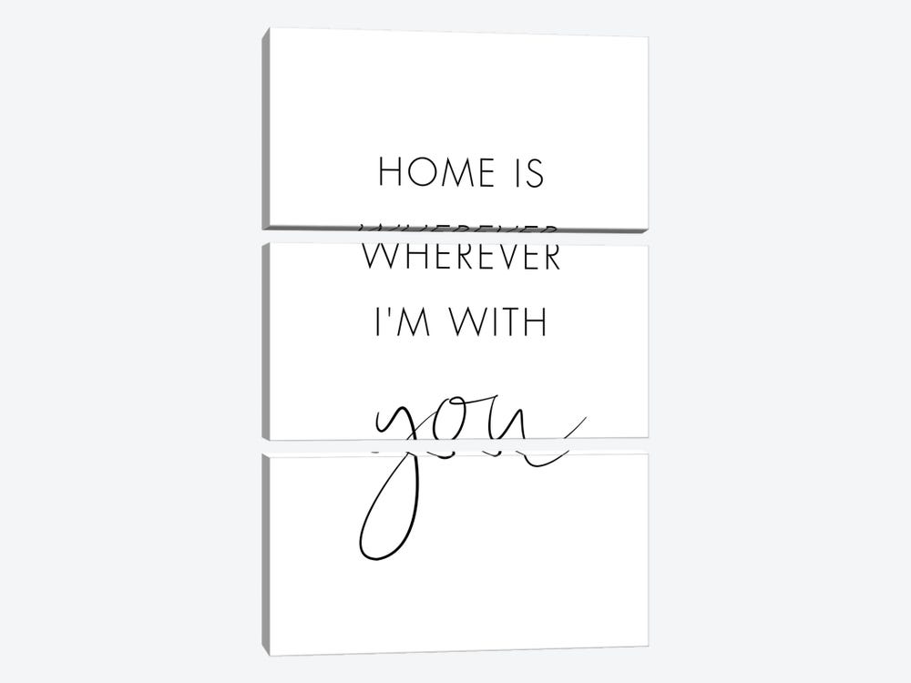 Home Is Wherever I'm With You by Nouveau Prints 3-piece Canvas Art Print