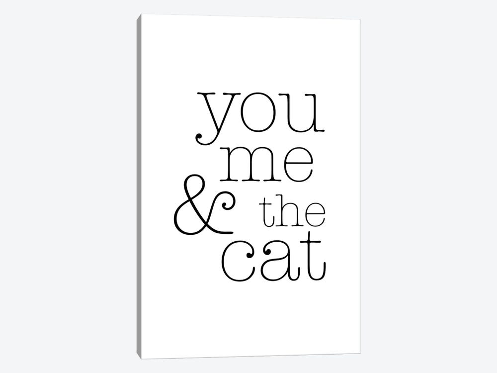 You Me And The Cat by Nouveau Prints 1-piece Canvas Wall Art