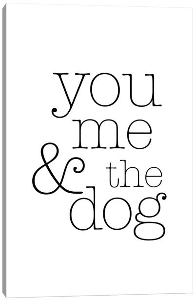 You Me And The Dog Canvas Art Print - Nouveau Prints