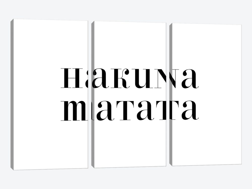 Hakuna Matata by Nouveau Prints 3-piece Canvas Art Print