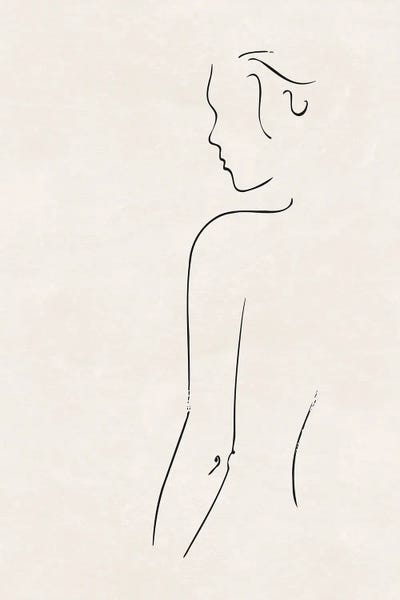 Nude Study I by Nouveau Prints art print
