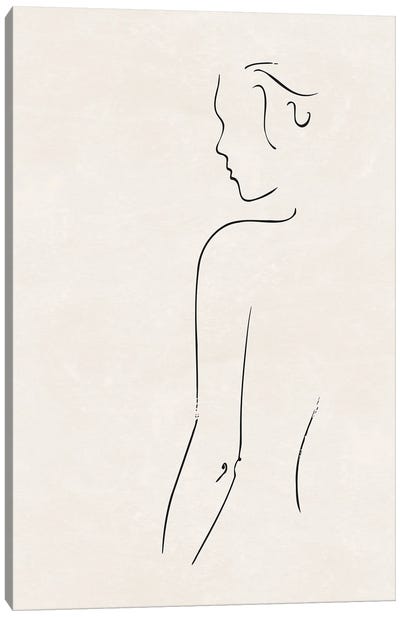 Nude Study I Canvas Art Print - Nouveau Prints