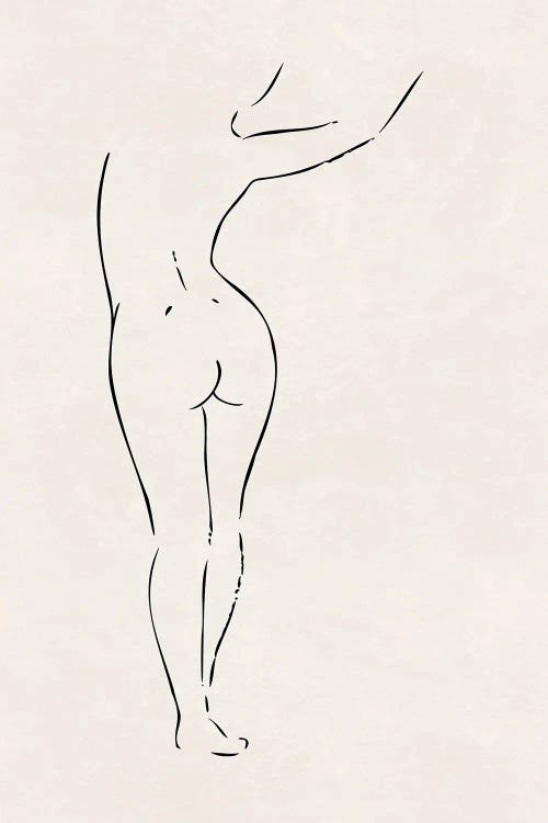 Nude Study II by Nouveau Prints wall art