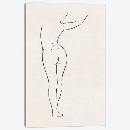 Nude Study II Canvas Print #NUV293} by Nouveau Prints Canvas Print