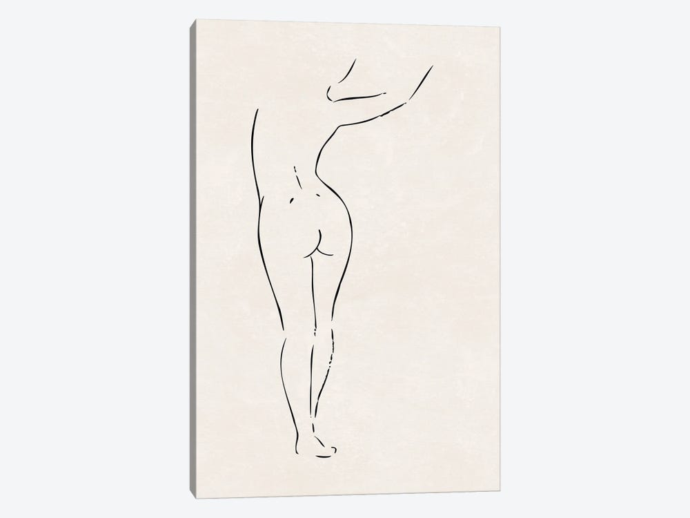 Nude Study II by Nouveau Prints 1-piece Canvas Print