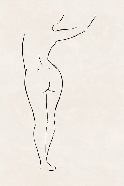 Bathroom Nudes: Nude Study II by Nouveau Prints
