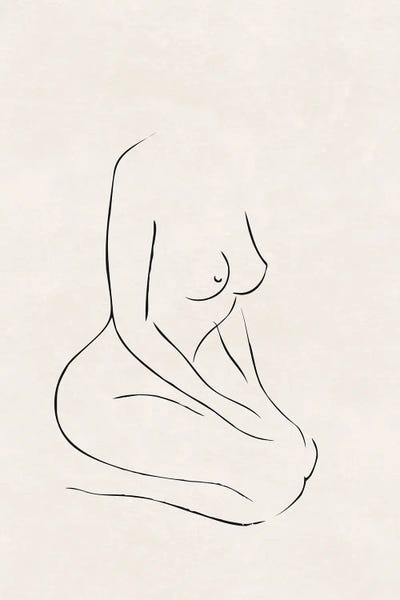 Nude Study III by Nouveau Prints art print