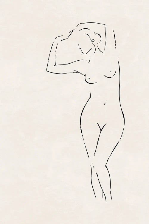 Nude Study IV by Nouveau Prints wall art
