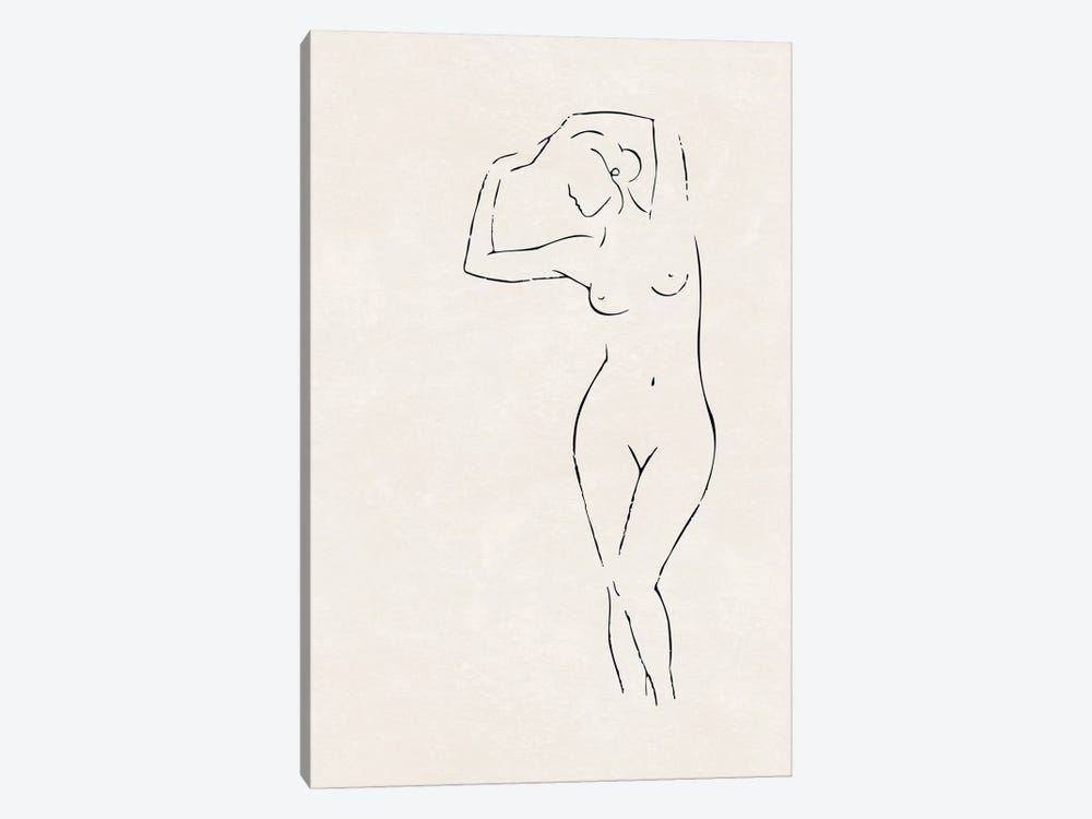 Nude Study IV by Nouveau Prints 1-piece Canvas Print