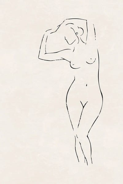 Bathroom Nudes: Nude Study IV by Nouveau Prints