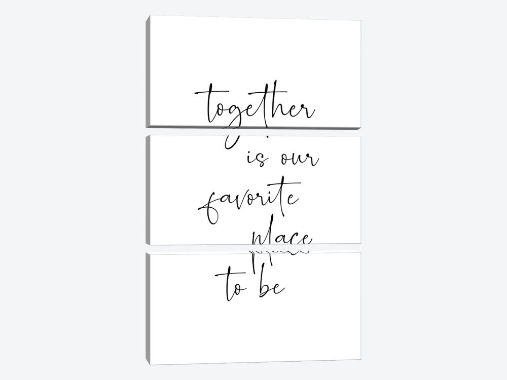 Together Is Our Favorite Place To Be by Nouveau Prints 3-piece Art Print