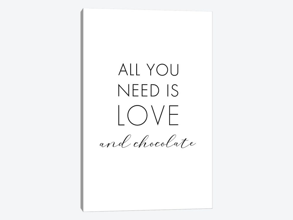All You Need Is Love And Chocolate by Nouveau Prints 1-piece Canvas Wall Art