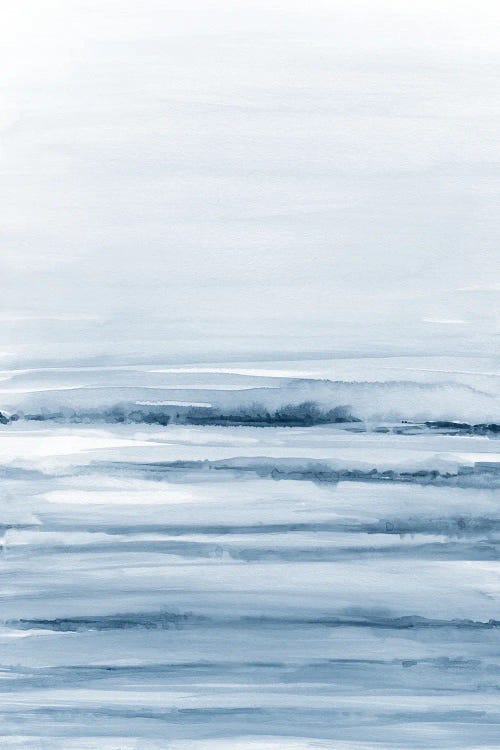 Brush Strokes In Shades Of Blue