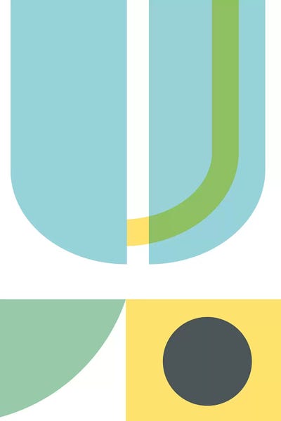 Scandinavian Décor: Geometric Composition III by Nouveau Prints