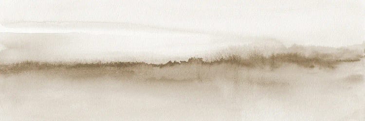 Watercolor Landscape XV - Beige Tones - Panoramic