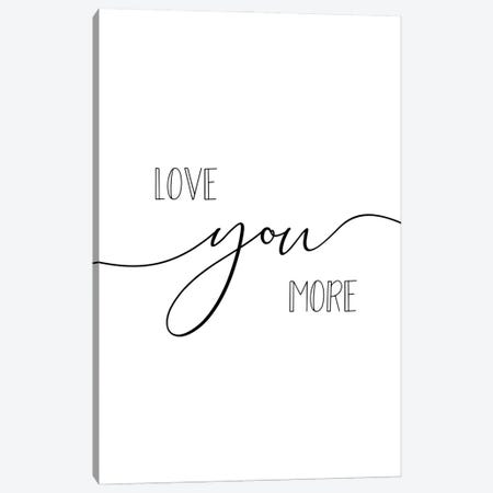Love You More Diptych II-II Canvas Print #NUV333} by Nouveau Prints Canvas Artwork