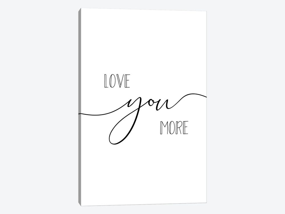 Love You More Diptych II-II by Nouveau Prints 1-piece Canvas Wall Art